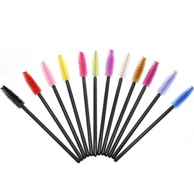 Disposable nylon mini portable eyelash roll grafting eyelash lash mascara brush wholesale